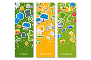 Eco banners with stickers