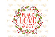 Peace Love And Joy SVG EPS DXF JPG