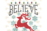 Believe Christmas SVG EPS DXF JPG