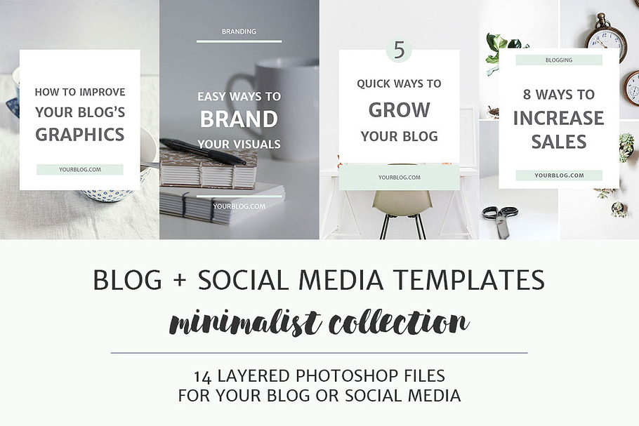 Blog + Social Media Image Templates in Pinterest Templates - product preview 8
