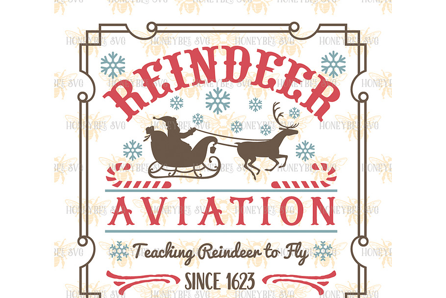 Reindeer Aviation SVG EPS DXF JPG in Illustrations - product preview 8