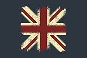 United Kingdom flag tee print