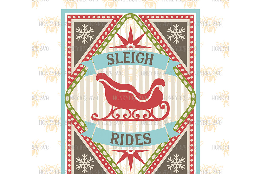 Sleigh Rides SVG EPS DXF JPG in Illustrations - product preview 8