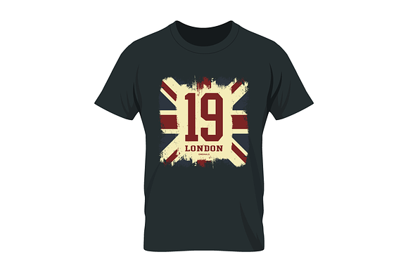 Number London tee print vector in Illustrations - product preview 1