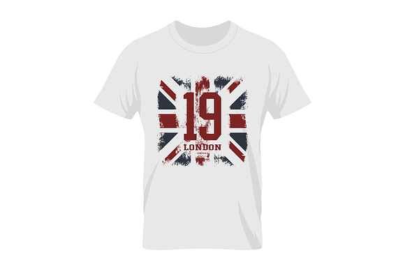 Number London tee print vector in Illustrations - product preview 2