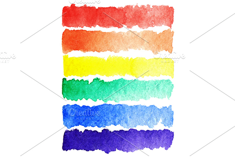 Watercolor rainbow lgbt flag vector in Patterns - product preview 8