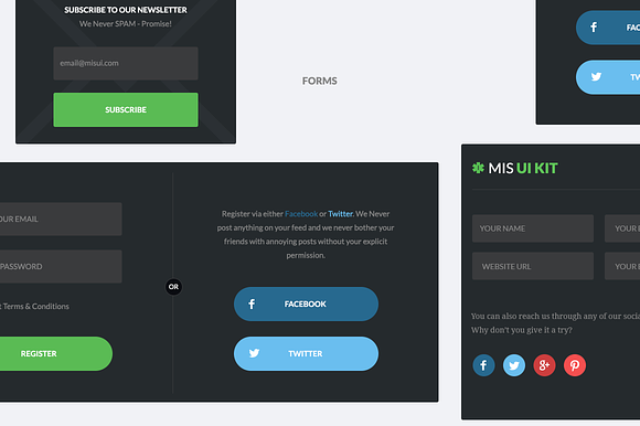 MIS UI Kit in UI Kits and Libraries - product preview 1