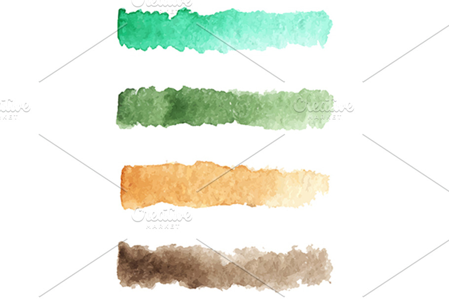 Watercolor colorful palette vector in Patterns - product preview 8