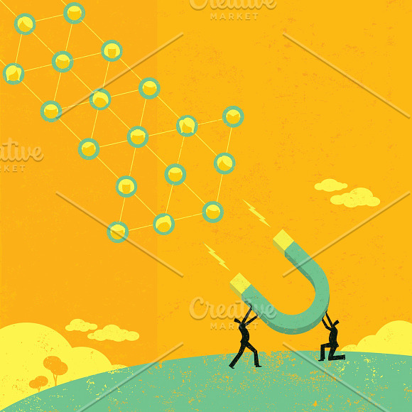 Attracting Social Networks in Illustrations - product preview 1