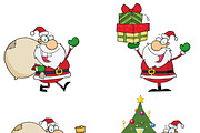 Santa Claus Characters. Collection