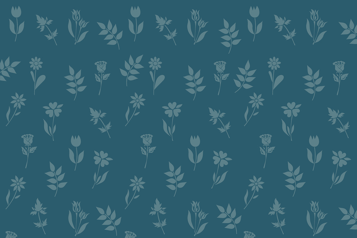 pattern with flowers, vector in Illustrations - product preview 8