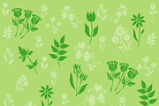 pattern with flowers, vector 