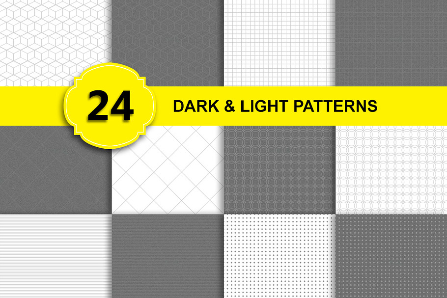 24 Patterns - Dark and Light