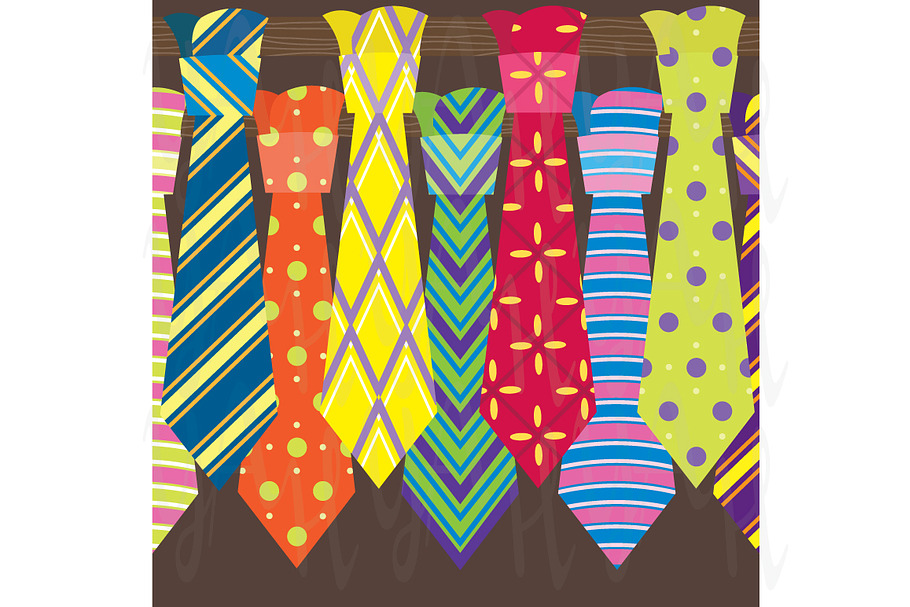 Ties Clip Art in Illustrations - product preview 8