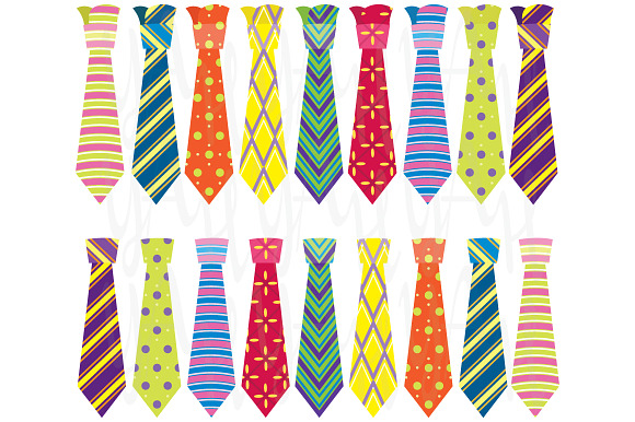 Ties Clip Art in Illustrations - product preview 1