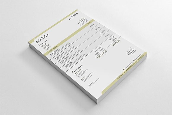 Invoice in Stationery Templates - product preview 4