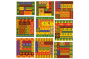 Vector african ethnic ornaments