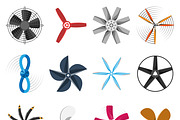 Vector propellers icons