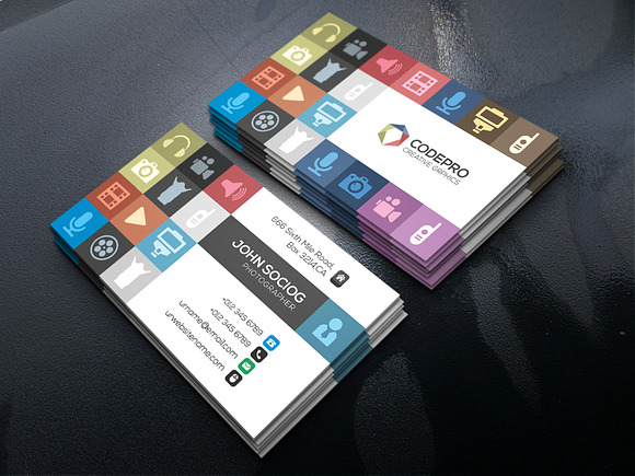 Photographer Business Card in Business Card Templates - product preview 2