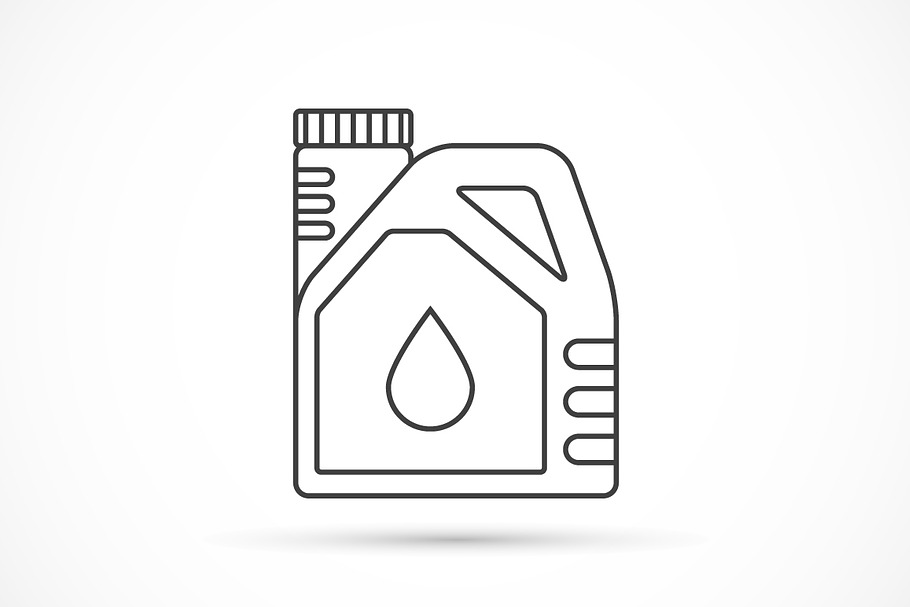 Engine oil outline icon in Icons - product preview 8
