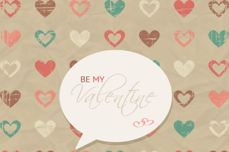 Grungy Valentine's Day Vector in Patterns - product preview 8