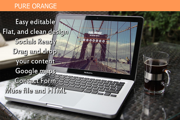 Pure Orange - HTML/Muse Template in Website Templates - product preview 4