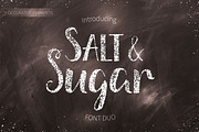 Salt & Sugar.Hand Drawn Font Duo