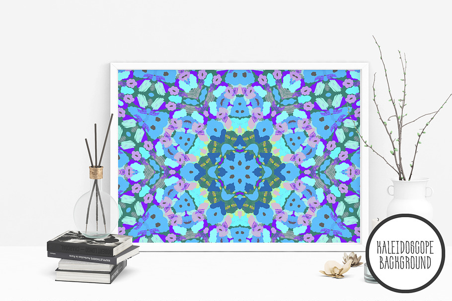 10 abstract kaleidoscope patterns