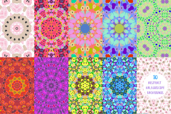 10 abstract kaleidoscope patterns in Graphics - product preview 4