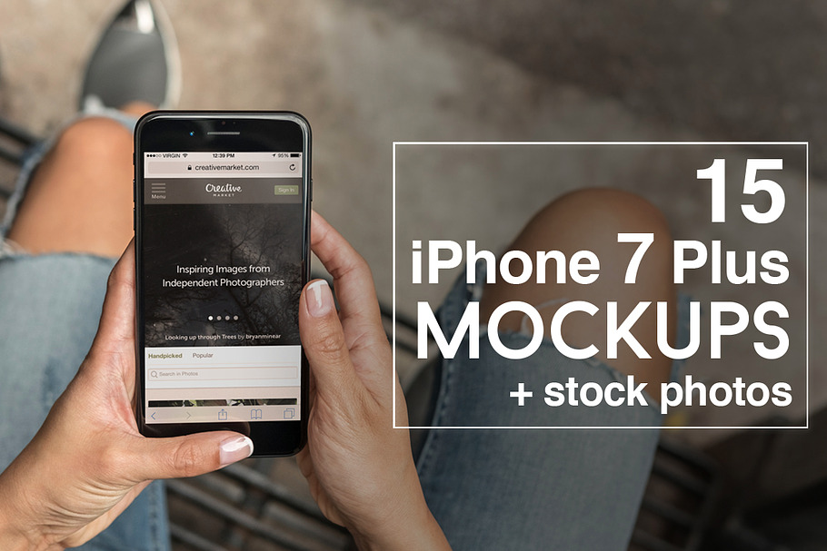 15 iPhone 7 Plus Real Photo Mockups in Mobile & Web Mockups - product preview 8