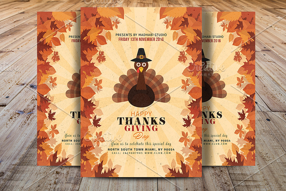 Thanksgiving Day Flyer Template V2