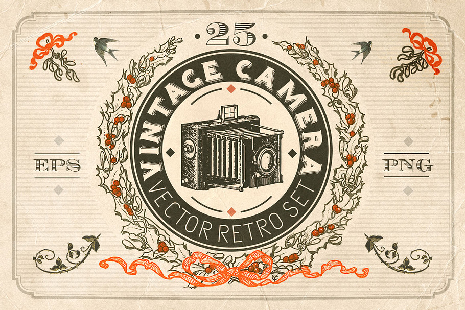 Vintage camera set