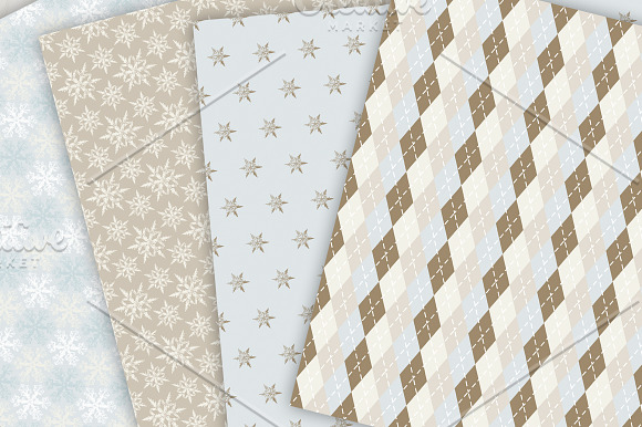 Winter Digital Paper Pack in Patterns - product preview 1