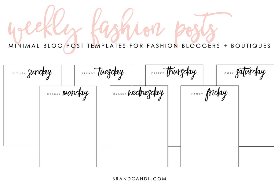 Fashion Blog Post Templates