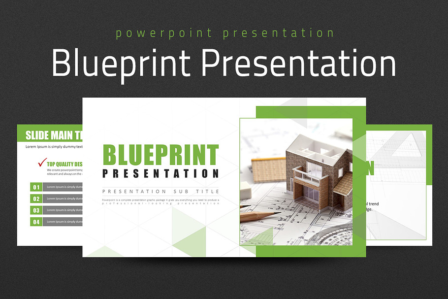 Blueprint Presentation in PowerPoint Templates - product preview 8