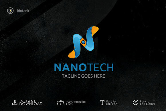 Nano Tech - Letter N Logo in Logo Templates - product preview 1