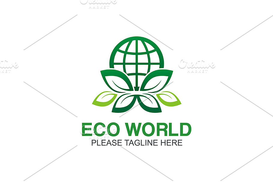 Eco World Logo in Logo Templates - product preview 8