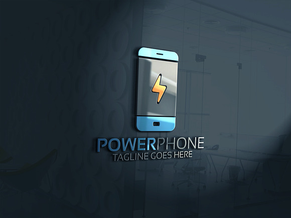 Power Phone Logo  in Logo Templates - product preview 1