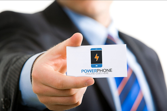 Power Phone Logo  in Logo Templates - product preview 3
