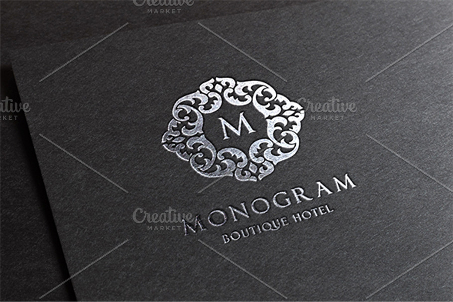 Monogram Hotel Logo in Logo Templates - product preview 8