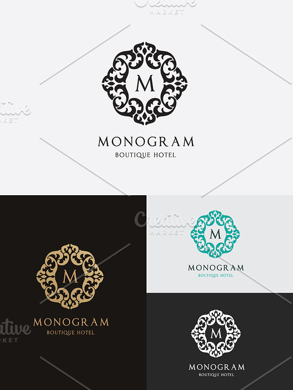 Monogram Hotel Logo in Logo Templates - product preview 1