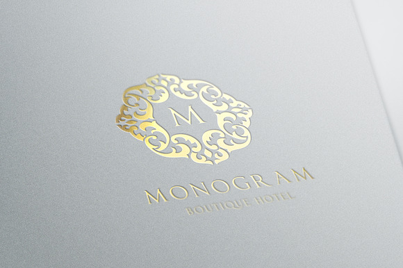 Monogram Hotel Logo in Logo Templates - product preview 2