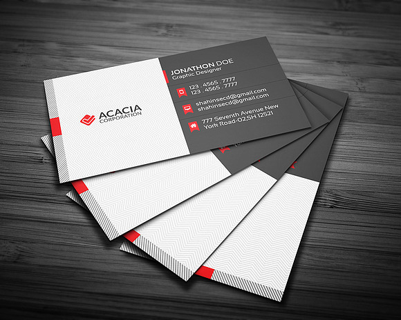 Modern Business Card in Business Card Templates - product preview 3