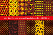 Set of 12 seamless backgrounds.
