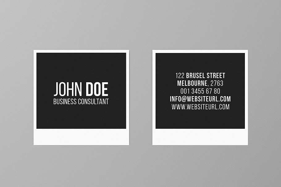 Square Photography Business Card 2