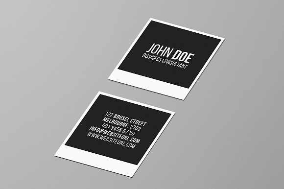 Square Photography Business Card 2 in Business Card Templates - product preview 3