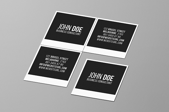 Square Photography Business Card 2 in Business Card Templates - product preview 4