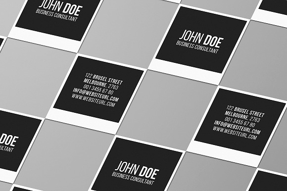 Square Photography Business Card 2 in Business Card Templates - product preview 6