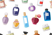 Vector perfume seamless pattern