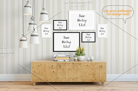 Frame & Wall Mockup 04 in Print Mockups - product preview 3